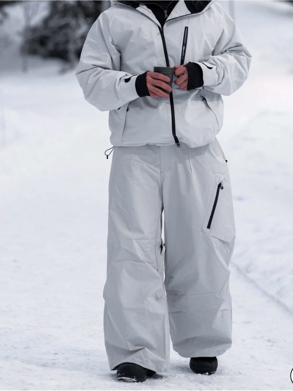 Gray Gsou Snow Snowboarding Pants